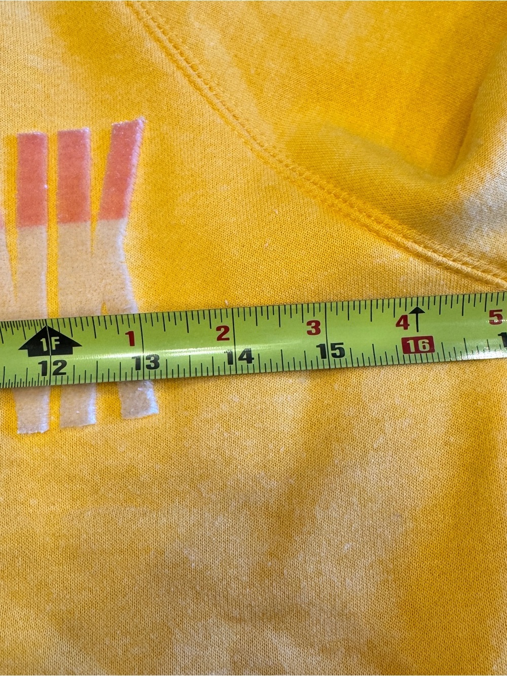 Aeropostale Sweatshirt Size XS Womens Love Drunk Crop Pullover Yellow - Picture 7 of 8